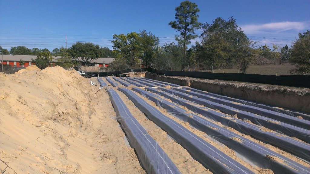 Commercial septic system installed in Florida-1