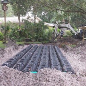 drain field installation