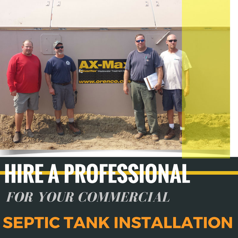 Hire a Professional for Your Commercial Septic Tank Installation